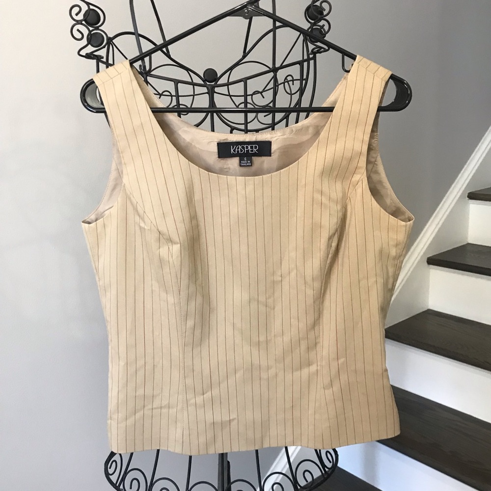 Kasper Sleeveless Woman’s Top Shirt Size 6